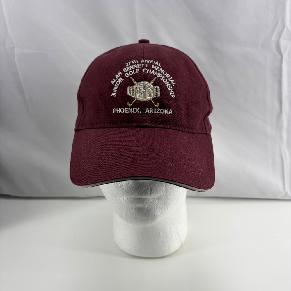 Antigua Phoenix Arizona Junior Golf Championship Hat Maroon Adjustable Strapback